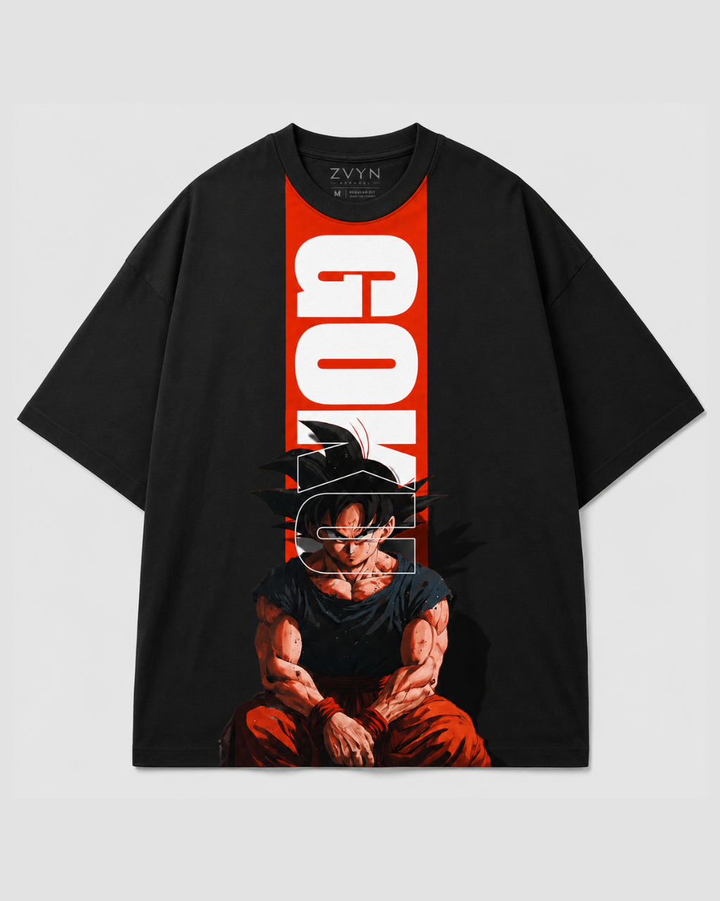 GOKU Oversized Streetwear Tee Black