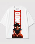 GOKU Oversized Streetwear Tee White