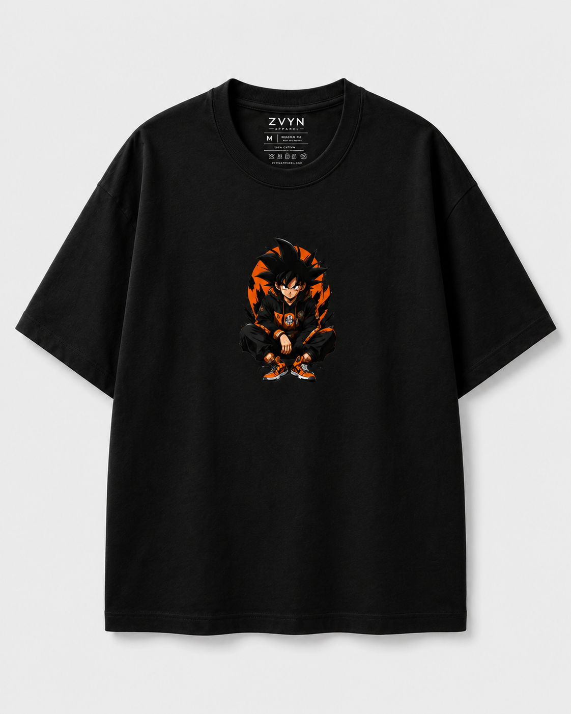 Goku Inspired Oversized Streetwear Tee